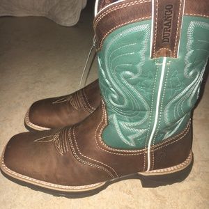 Durango Ultra-Lite Women's Emerald Saddle Western Boot Size 8